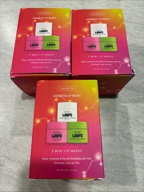 Loops Luxe Lips Trio Assorted Lip Masks - Pink & Green